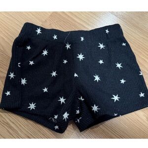 Girls Cat, And Jack French Terry Star Graphic Shorts  M(8)  Black And White…20